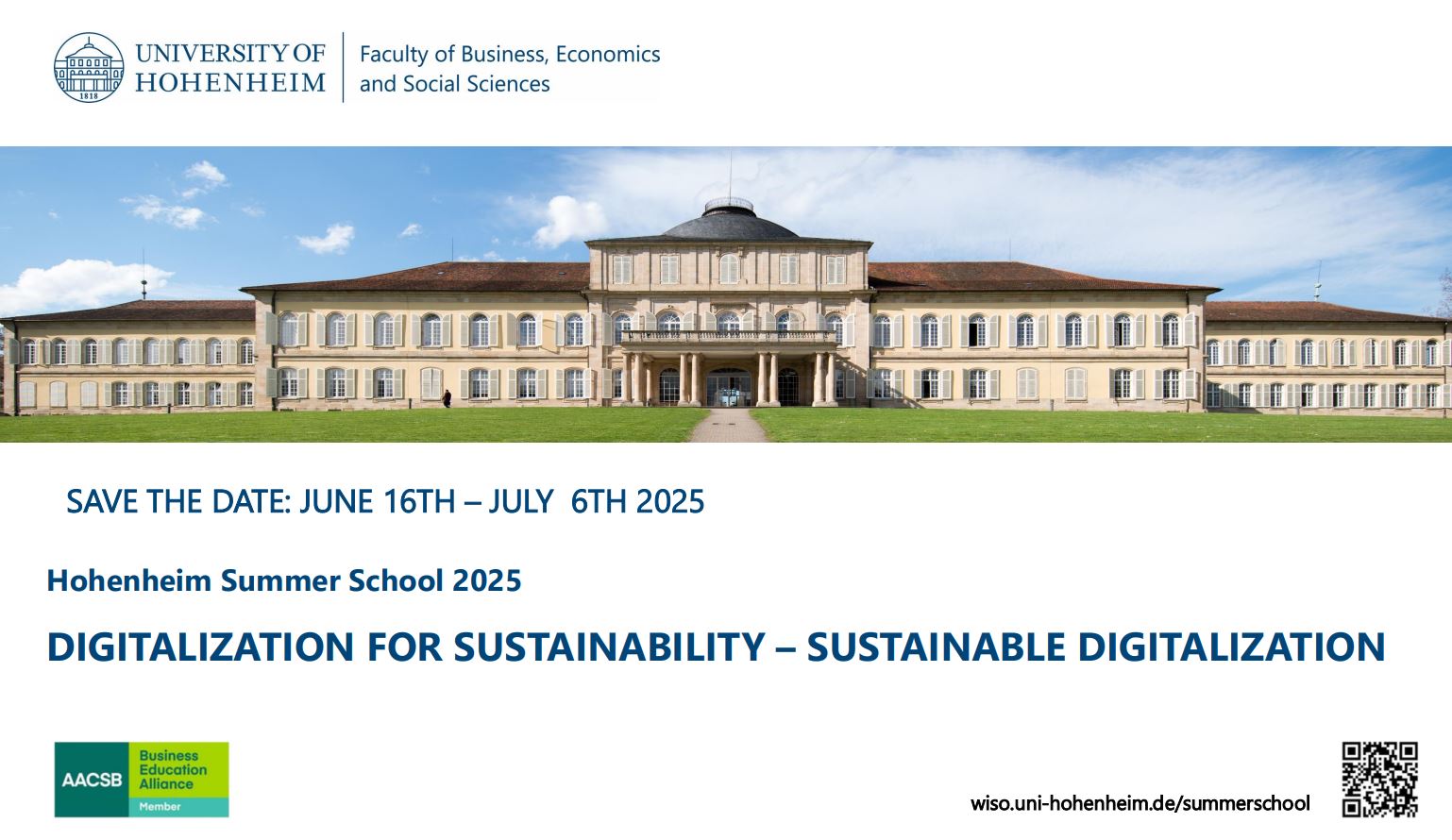 Summer School on Digitalization and Sustainability