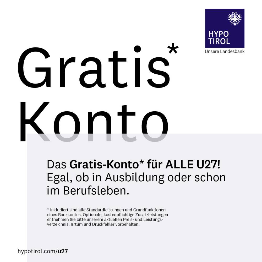 Gratis-Konto für alle U27